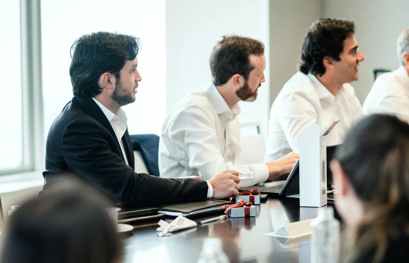 Professional business gathering in a meeting environment
