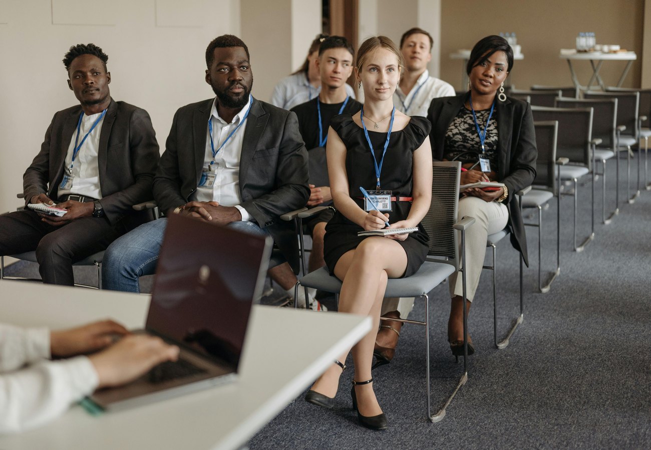 Audience in a professional seminar setting